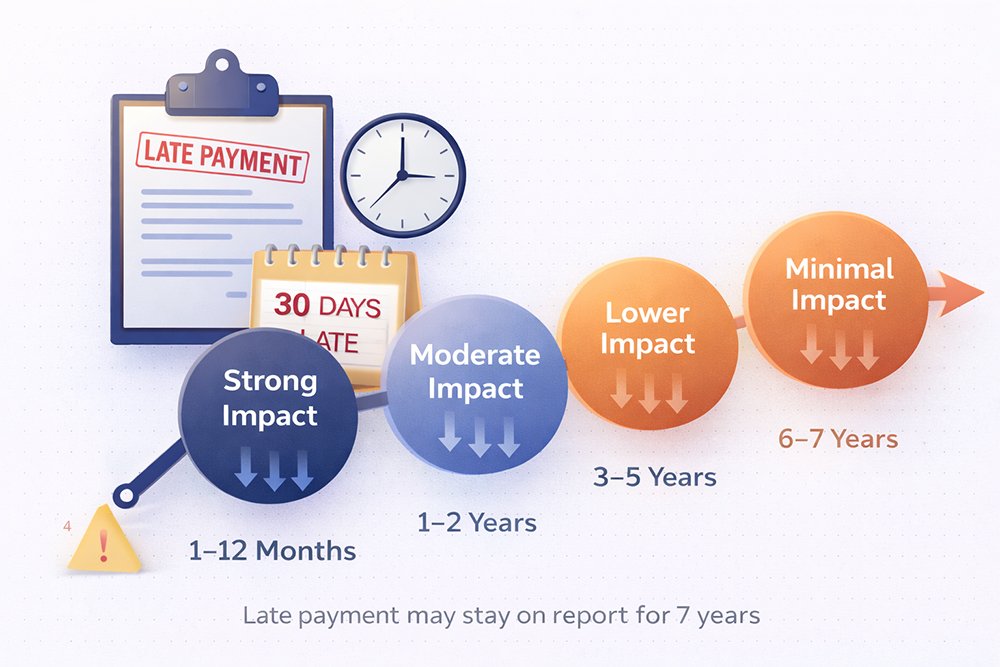 What Happens After a Late Payment Is Reported to the Credit Bureaus?